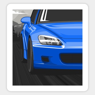 Honda S2000 AP1 Rolling - Apex Blue Sticker